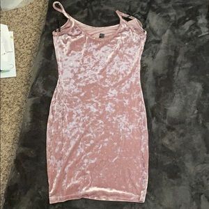 ash rose velvet dress